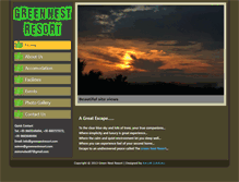 Tablet Screenshot of greennestresort.com